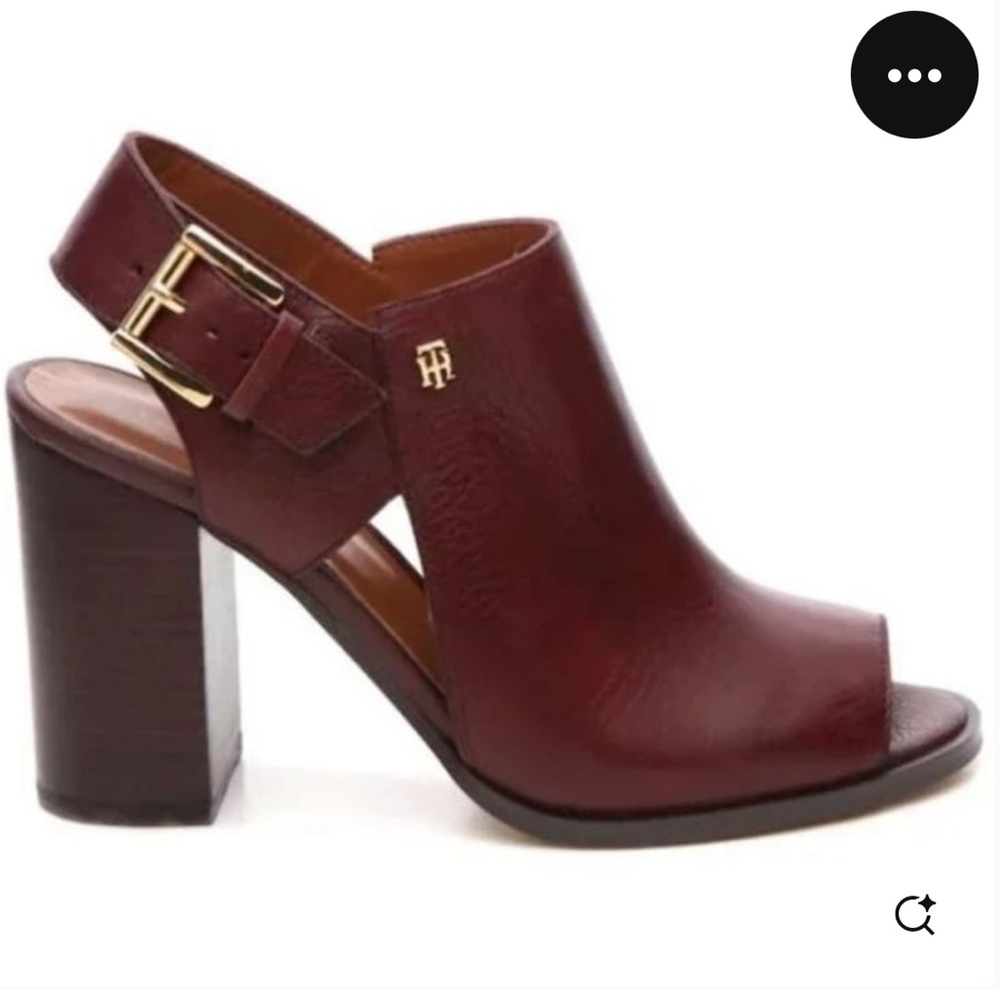Tommy Hilfiger Women's Burgundy Heeled Sandals
